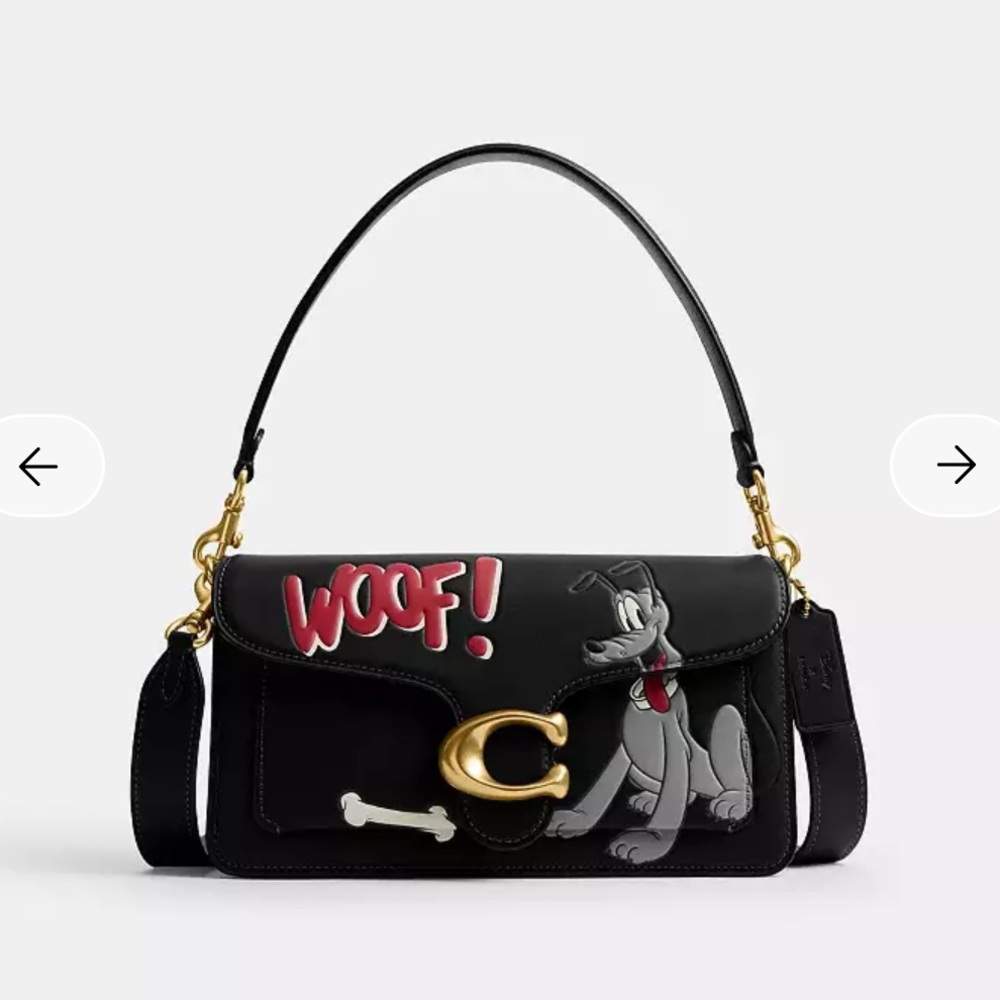 Disney X Coach Tabby Shoulder Bag 26
With Pluto brass/black NWT